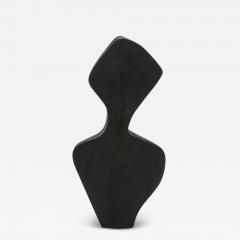  R Y Augousti Modern Sculptural Vase in Black Shagreen by R Y Augousti - 3884698