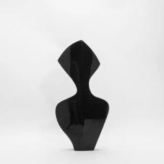  R Y Augousti Modern Sculptural Vase in Black Shell by R Y Augousti - 3876599