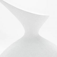  R Y Augousti Modern Sculptural Vase in White Shagreen by R Y Augousti - 3869702