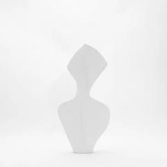  R Y Augousti Modern Sculptural Vase in White Shagreen by R Y Augousti - 3869905