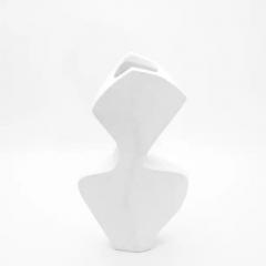  R Y Augousti Modern Sculptural Vase in White Shagreen by R Y Augousti - 3869913