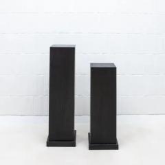  R Y Augousti Pair of Modern Classic Columns in Black Oak by R Y Augousti - 3847406