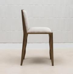  R Y Augousti Pair of Velvet Upholstered Chairs with Patina Brass Accents by R Y Augousti - 3848452