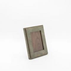  R Y Augousti Picture Frame 5x7 in Grey Shagreen With Brass Indentation by R Y Augousti - 3881979