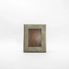  R Y Augousti Picture Frame 5x7 in Grey Shagreen With Brass Indentation by R Y Augousti - 3881985