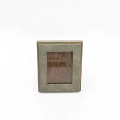  R Y Augousti Picture Frame 5x7 in Grey Shagreen With Brass Indentation by R Y Augousti - 3882024