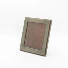  R Y Augousti Picture Frame 8x10 in Grey Shagreen with Brass Indentation by R Y Augousti - 3882123