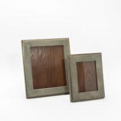  R Y Augousti Picture Frame 8x10 in Grey Shagreen with Brass Indentation by R Y Augousti - 3882152