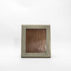  R Y Augousti Picture Frame 8x10 in Grey Shagreen with Brass Indentation by R Y Augousti - 3882154