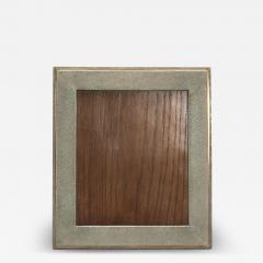  R Y Augousti Picture Frame 8x10 in Grey Shagreen with Brass Indentation by R Y Augousti - 3884742