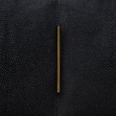  R Y Augousti Quilted Chest of Drawers in Shagreen with Brass Details by R Y Augousti - 4210748