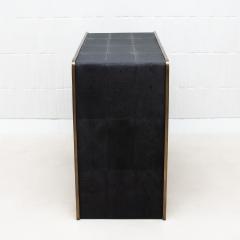  R Y Augousti Quilted Chest of Drawers in Shagreen with Brass Details by R Y Augousti - 4210753