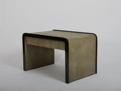  R Y Augousti R Y Augousti pair side cabinets or nightstands in green shagreen - 4128419