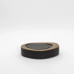  R Y Augousti Set of 2 Boxes in Black Oak with Bronze Patina Brass by R Y Augousti - 3869602