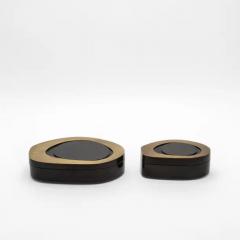  R Y Augousti Set of 2 Boxes in Black Shell with Bronze Patina Brass by R Y Augousti - 3869649