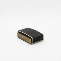  R Y Augousti Set of 3 Boxes in Black Shagreen and Bronze Patina Brass by R Y Augousti - 3844742