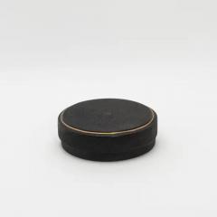  R Y Augousti Set of 3 Boxes in Black Shagreen with Brass Frame by R Y Augousti - 3844629