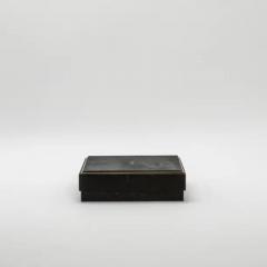  R Y Augousti Set of 3 Boxes in Black Shagreen with Brass Frame by R Y Augousti - 3844711