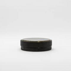  R Y Augousti Set of 3 Boxes in Shagreen and Black Quartz with Brass Frame by R Y Augousti - 3844758