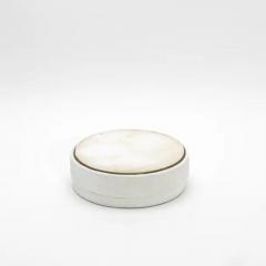  R Y Augousti Set of 3 Boxes in Shagreen and White Quartz with Brass Frame by R Y Augousti - 3844717