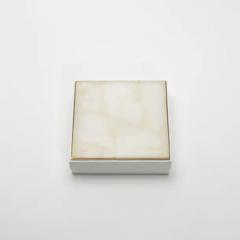  R Y Augousti Set of 3 Boxes in White Shagreen and Quartz with Brass Frame by R Y Augousti - 3844646