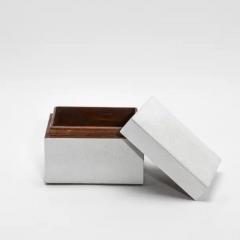  R Y Augousti Set of 3 Curved Top Boxes in White Shagreen by R Y Augousti - 3844851