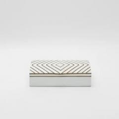  R Y Augousti Set of 3 Shagreen Boxes with Mother of Pearl and Brass Details by R Y Augousti - 3869569