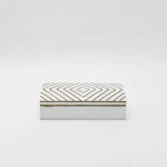  R Y Augousti Set of 3 Shagreen Boxes with Mother of Pearl and Brass Details by R Y Augousti - 3869573