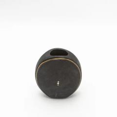  R Y Augousti Shagreen Vase with Brass Details by R Y Augousti - 3869627