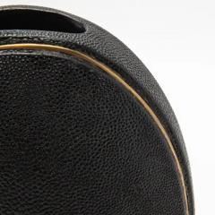  R Y Augousti Shagreen Vase with Brass Details by R Y Augousti - 3869638