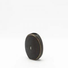  R Y Augousti Shagreen Vase with Brass Details by R Y Augousti - 3869703