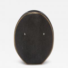  R Y Augousti Shagreen Vase with Brass Details by R Y Augousti - 3884599