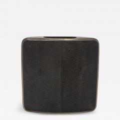  R Y Augousti Shagreen Vase with Brass Details by R Y Augousti - 3884659