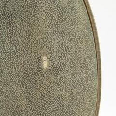  R Y Augousti Shagreen Vase with Brass Details by R Y Augousti - 3876801