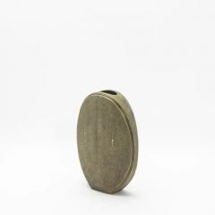  R Y Augousti Shagreen Vase with Brass Details by R Y Augousti - 3876827