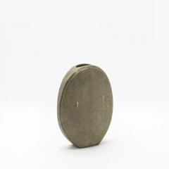  R Y Augousti Shagreen Vase with Brass Details by R Y Augousti - 3876830