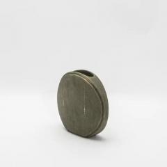  R Y Augousti Shagreen Vase with Brass Details by R Y Augousti - 3876842
