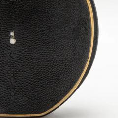  R Y Augousti Shagreen Vase with Brass Details by R Y Augousti - 3879516