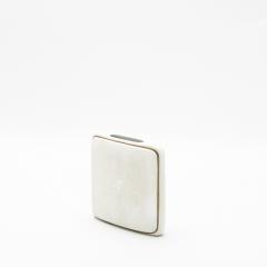  R Y Augousti Shagreen Vase with Brass Details by R Y Augousti - 4237281