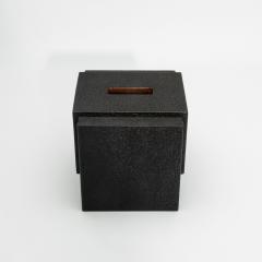  R Y Augousti Tissue Box in Black Shagreen by R Y Augousti - 4210677