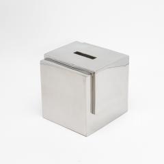  R Y Augousti Tissue Box in Polished Stainless Steel by R Y Augousti - 4210666