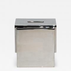  R Y Augousti Tissue Box in Polished Stainless Steel by R Y Augousti - 4211638