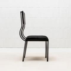  R Y Augousti Upholstered Hide Chair in Black Oak by R Y Augousti - 3848484