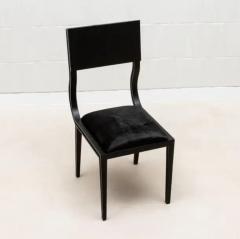  R Y Augousti Upholstered Hide Chair in Black Oak by R Y Augousti - 3848486