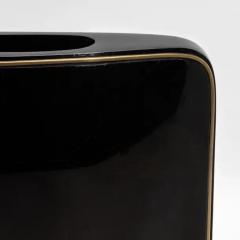  R Y Augousti Vase in Black Shell with Brass Details by R Y Augousti - 3869565