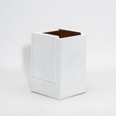  R Y Augousti Waste Bin White Shagreen by R Y Augousti - 4210653