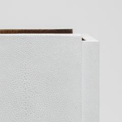  R Y Augousti Waste Bin White Shagreen by R Y Augousti - 4210695