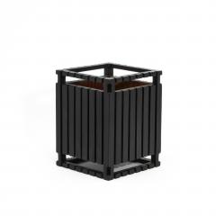  R Y Augousti Waste Bin in Black Oak Detail by R Y Augousti - 4210633