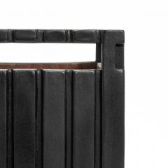  R Y Augousti Waste Bin in Black Oak Detail by R Y Augousti - 4210656
