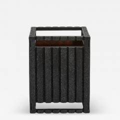  R Y Augousti Waste Bin in Black Shagreen Detail by R Y Augousti - 4211630
